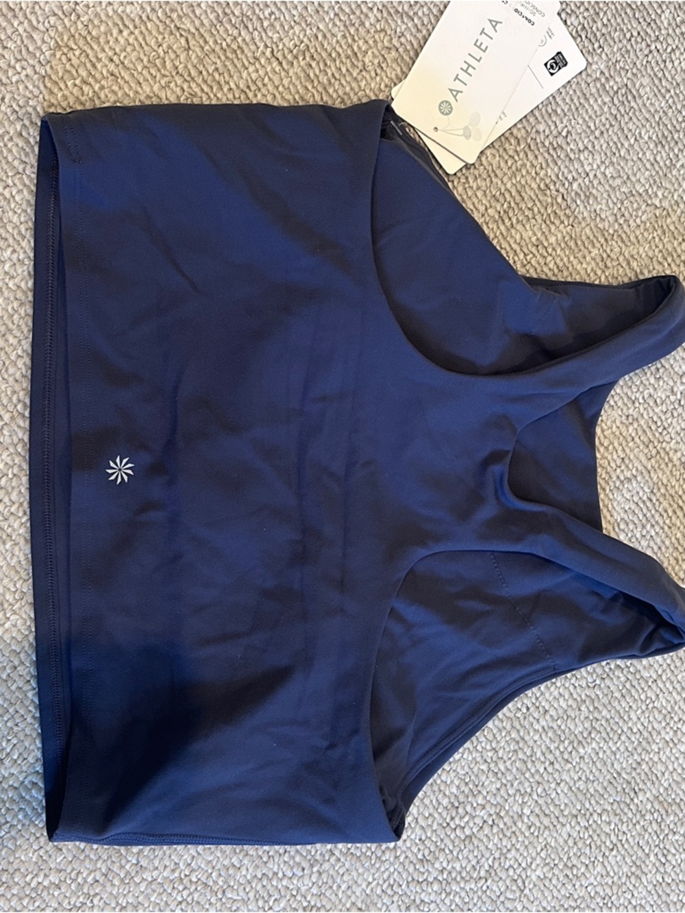 NWT Athleta Cropped Top Sports Bra - Picture 4 of 5